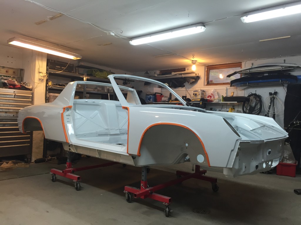 A major milestone reached, the body is painted.